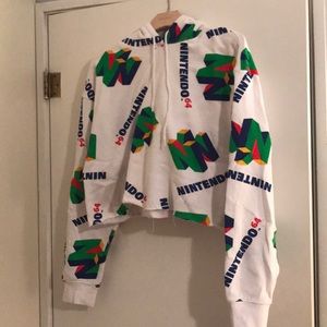Nintendo 64 Crop Hoodie